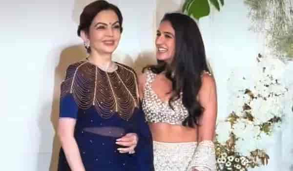 Nita Ambani and her daughter-in-law Radhika Merchant arrive at Manish Malhotra's Diwali bash