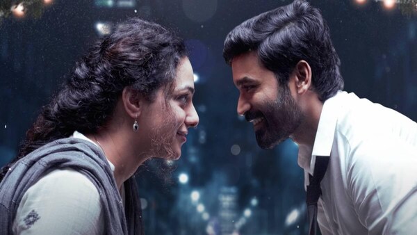 Nithya Menen and Dhanush in Thiruchitrambalam.