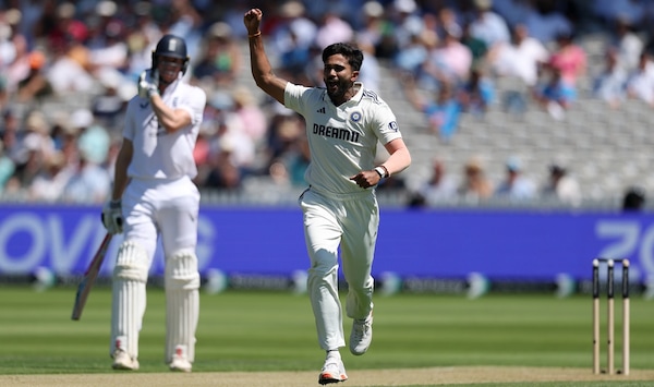 Nitish Kumar Reddy gets both England openers. Photo via BCCI
