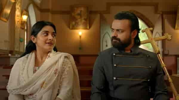 Nivetha Thomas and Kunchacko Boban in a still from Enthada Saji