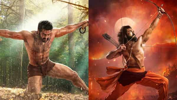 NTR as Komaram Bheem and Ram Charan as Alluri Seetharamaraju