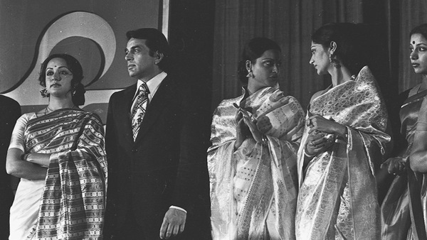 On 16 January 1977, at an international film festival. Hindustan Times photo by KK Chawla. All rights reserved.