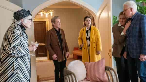 Shirley MacLaine, Martin Short, Selena Gomez, Amy Schumer and Steve Martin in a still from the show