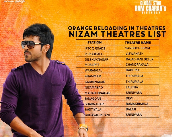 Orange Nizam theater list