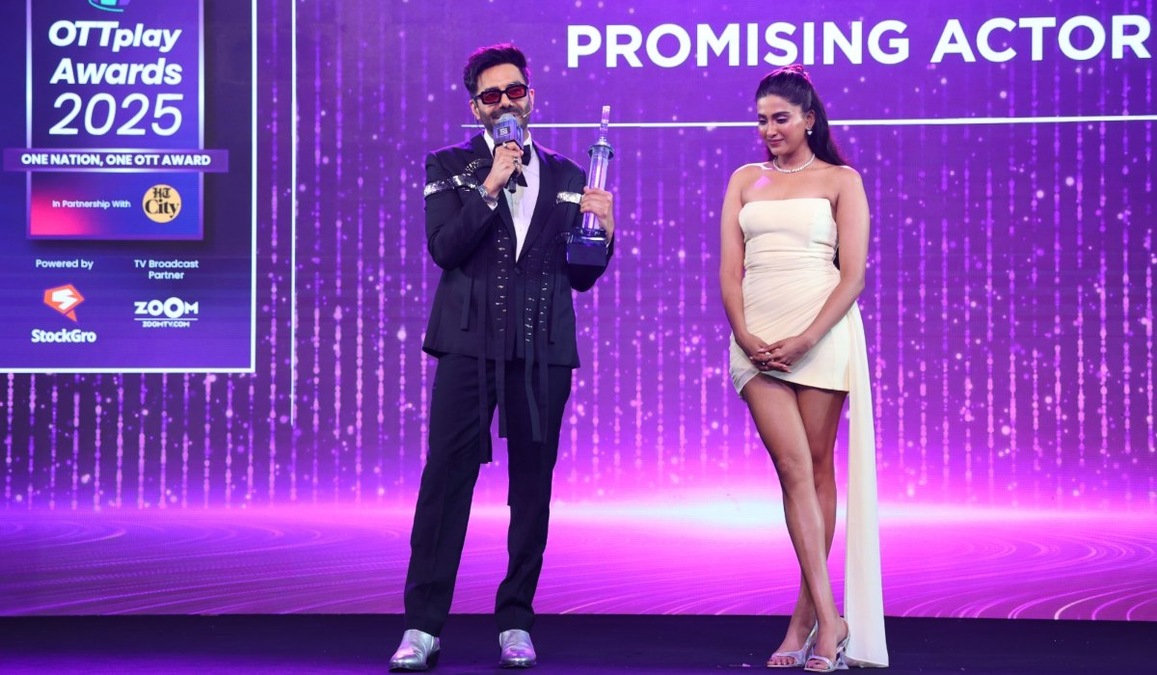 OTTplay Awards 2025: Aparshakti Khurana bags Promising Actor (Male) for Berlin