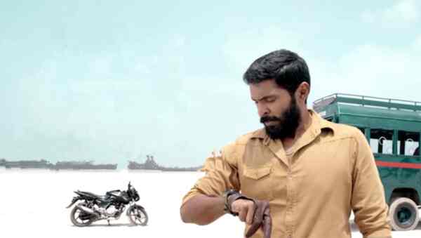 Paayum Oli Nee Yenakku teaser: Vikram Prabhu sports a rugged look in this crime thriller based on gang wars