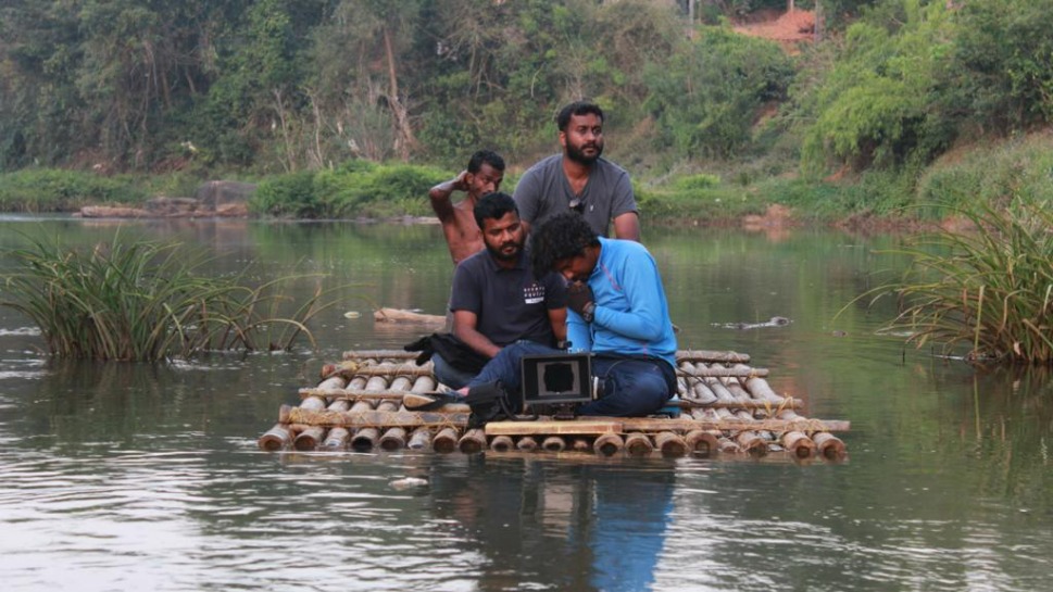 The film's crew during its shoot