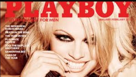 Pamela Anderson on the cover of Playboy