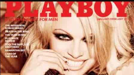 Pamela Anderson on the cover of Playboy