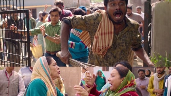 Panchayat season 4: Neena Gupta's Manju Devi and Sunita Rajwar's Kranti Devi get into intense catfight ahead of Phulera elections | Inside pics