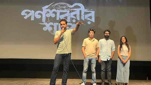 Parnashavarir Shaap: Parambrata, Gaurav Surangana, and others attend a special screening