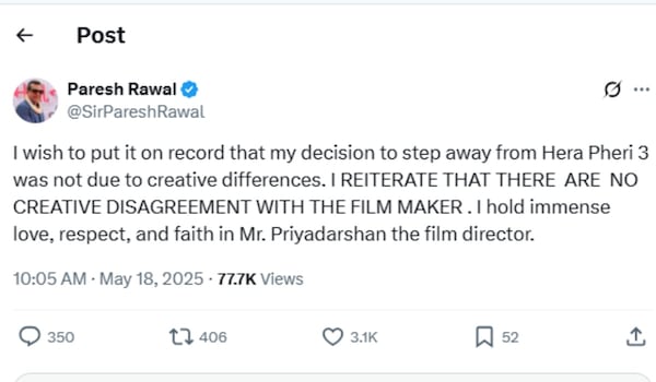 Paresh Rawal via X