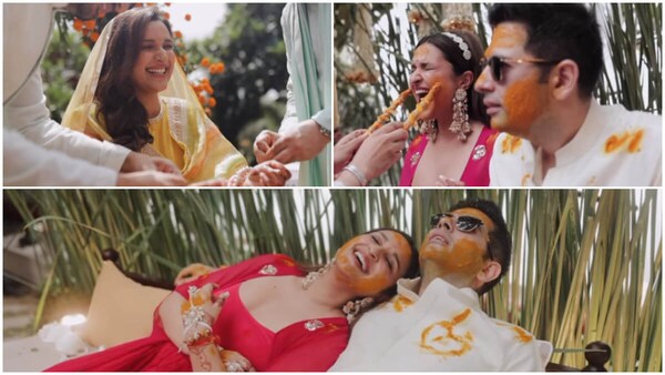 Parineeti Chopra and Raghav Chadha’s Haldi and Choora ceremony video has beautiful moments of love and celebration