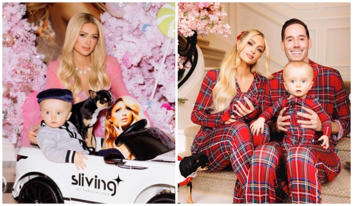 ‘Christmas felt so complete’- Paris Hilton celebrates as a Proud Mom with babies and a pink Christmas tree, Check PICS