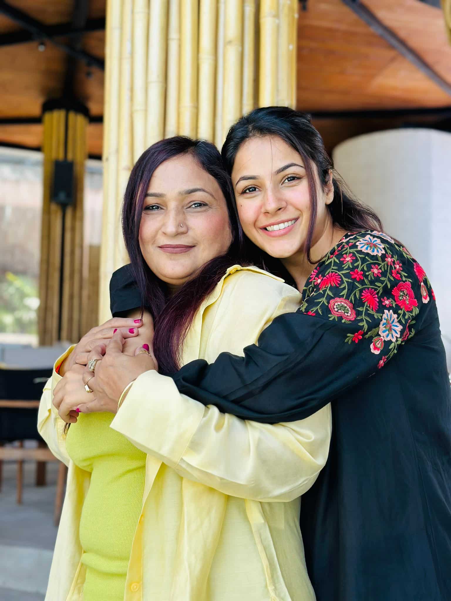 Shehnaaz Gill with mother Parminder Kaur Gill
