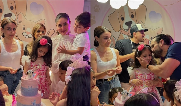 Soha Ali Khan's daughter Inaaya turns 7: Kareena Kapoor-Saif Ali Khan enjoy birthday bash with kids Taimur and Jeh | See pics