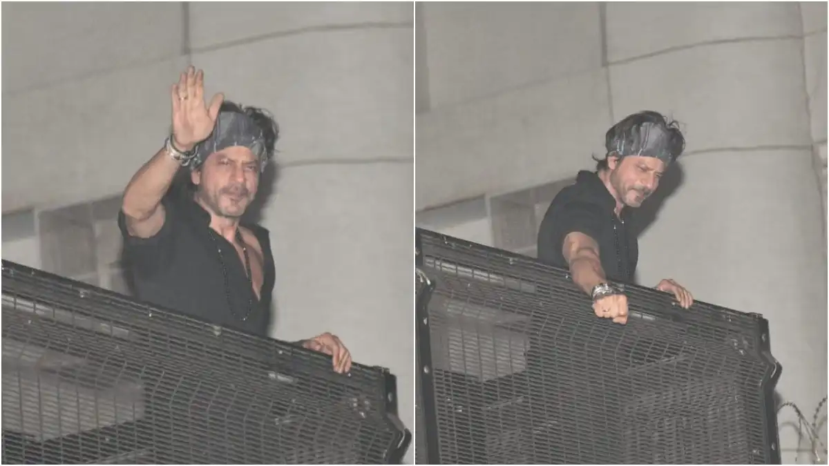 Shah Rukh Khan performs Jhoome Jo Pathaan hook step as he surprises fans at Mannat, it’s a treat for our eyes