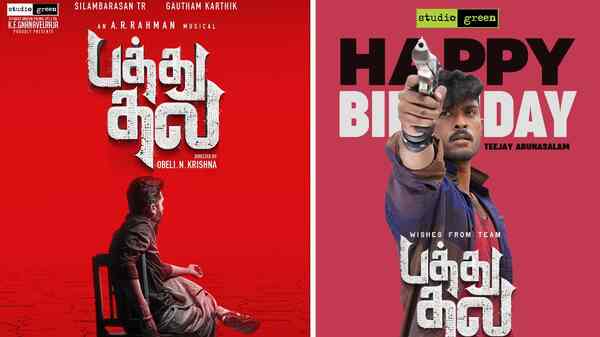 Team Pathu Thala reveals Teejay Arunasalam's look from the action thriller