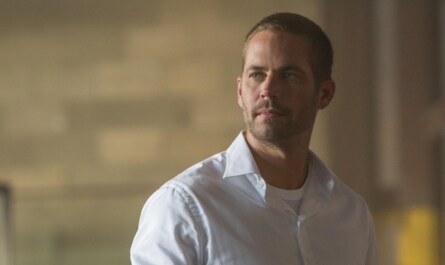 In "Furious 7," which of Paul Walker's brothers provided the voiceover for Brian O'Conner?