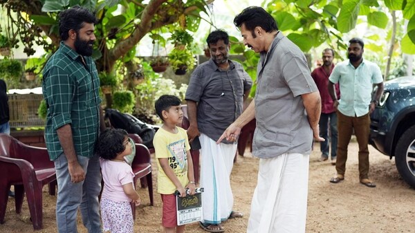Paulson Skaria, Jeo Baby and Mammootty on the sets of Kaathal The Core