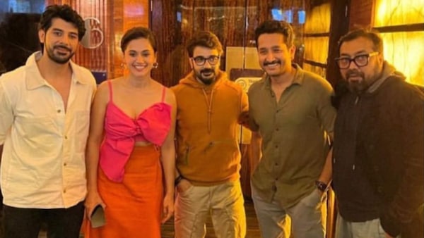 Pavail Gulati, Taapsee Pannu, Prosenjit Chatterjee, Parambrata Chatterjee and Anurag Kashyap at the special screening of Dobaaraa