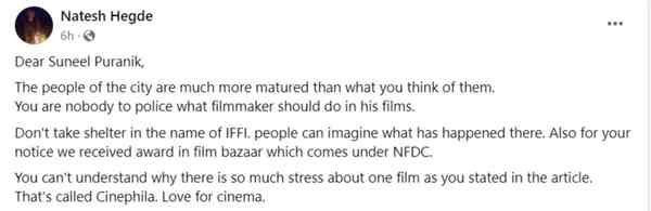 Natesh on the BIFFes snub