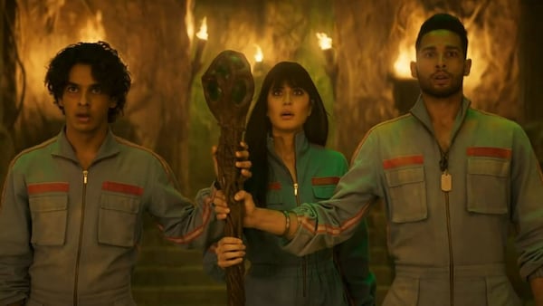 Phone Bhoot premieres on OTT with a twist: Here's how you can watch Katrina Kaif, Siddhant Chaturvedi, Ishaan Khatter's horror-comedy online