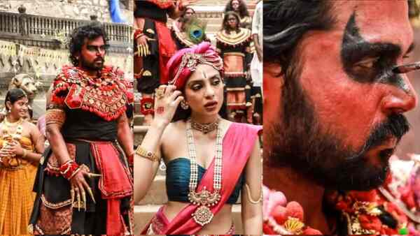 Team Ponniyin Selvan unveils BTS video of Ratchasa Maamaney featuring Karthi, Trisha and Sobhita Dhulipala