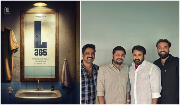 Poster of L365 and the team of this Mohanlal-starrer