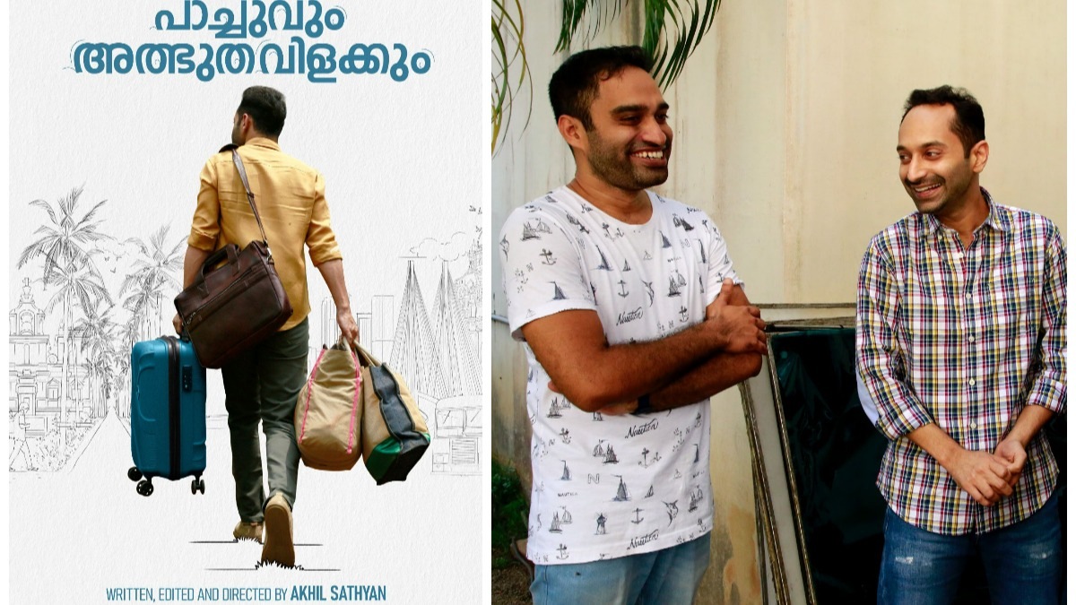 Fahadh Faasil's Pachuvum Athbhuthavilakkum first look poster hints at a feel-good road film