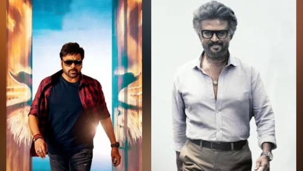 Posters of Chiranjeevi's Bholaa Shankar and Rajinikanth's Jailer