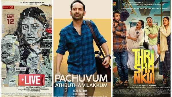 Malayalam OTT, theatre releases this week: Pachuvum Athbutha Vilakkum to Live, Thrishanku