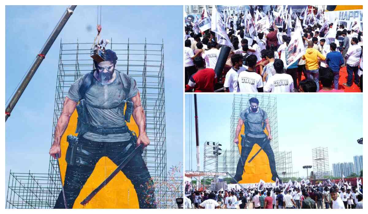 Happy birthday, Prabhas! Fans celebrate the star's special day with a massive cutout