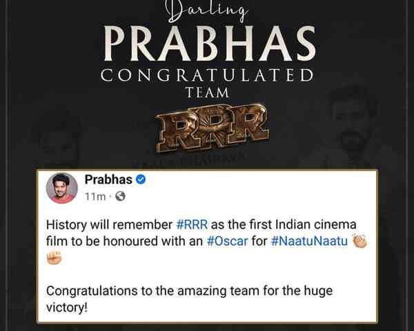 Prabhas wishes team RRR