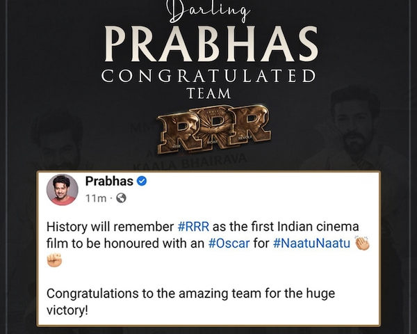 Prabhas wishes team RRR