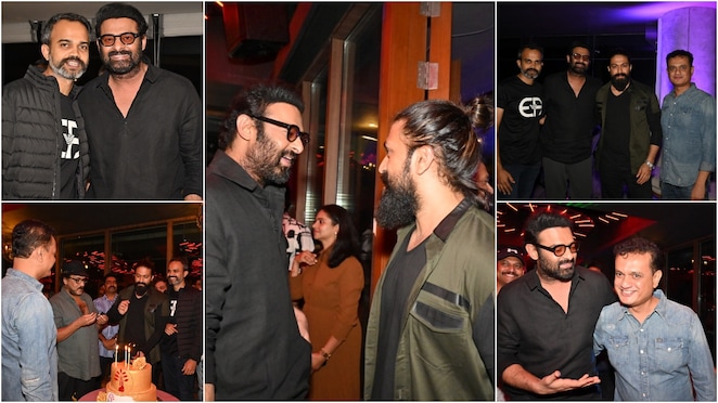 KGF: Chapter 2 - When Salaar met Rocky Bhai at the dazzling 50-days success bash in Bengaluru