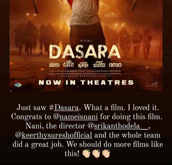 Prabhas on Dasara