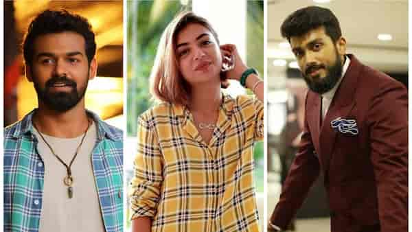 Pranav Mohanlal, Nazriya Nazim and Kalidas Jayaram