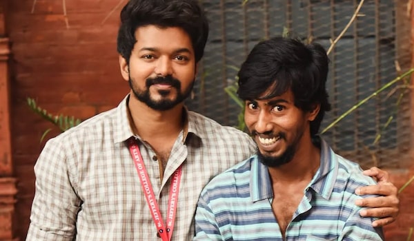 Pranav Teophine with Vijay in Master