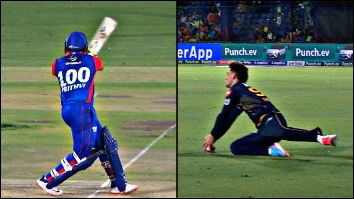 IPL 2024 - Prithvi Shaw out or not? Fans react to Noor Ahmad's catch and 3rd umpire decision