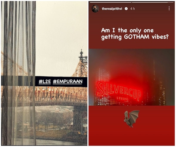 Prithviraj Sukumaran's Instagram stories