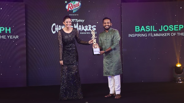 Priya Mani and Basil Joseph at OTTplay Changemakers Awards 2023