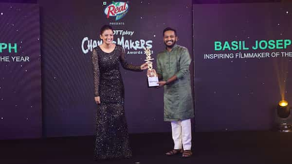 Priya Mani and Basil Joseph at OTTplay Changemakers Awards 2023