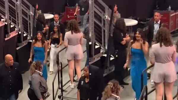 Watch: Crowd cheers for Priyanka Chopra as she makes style statement at Jonas Brothers concert