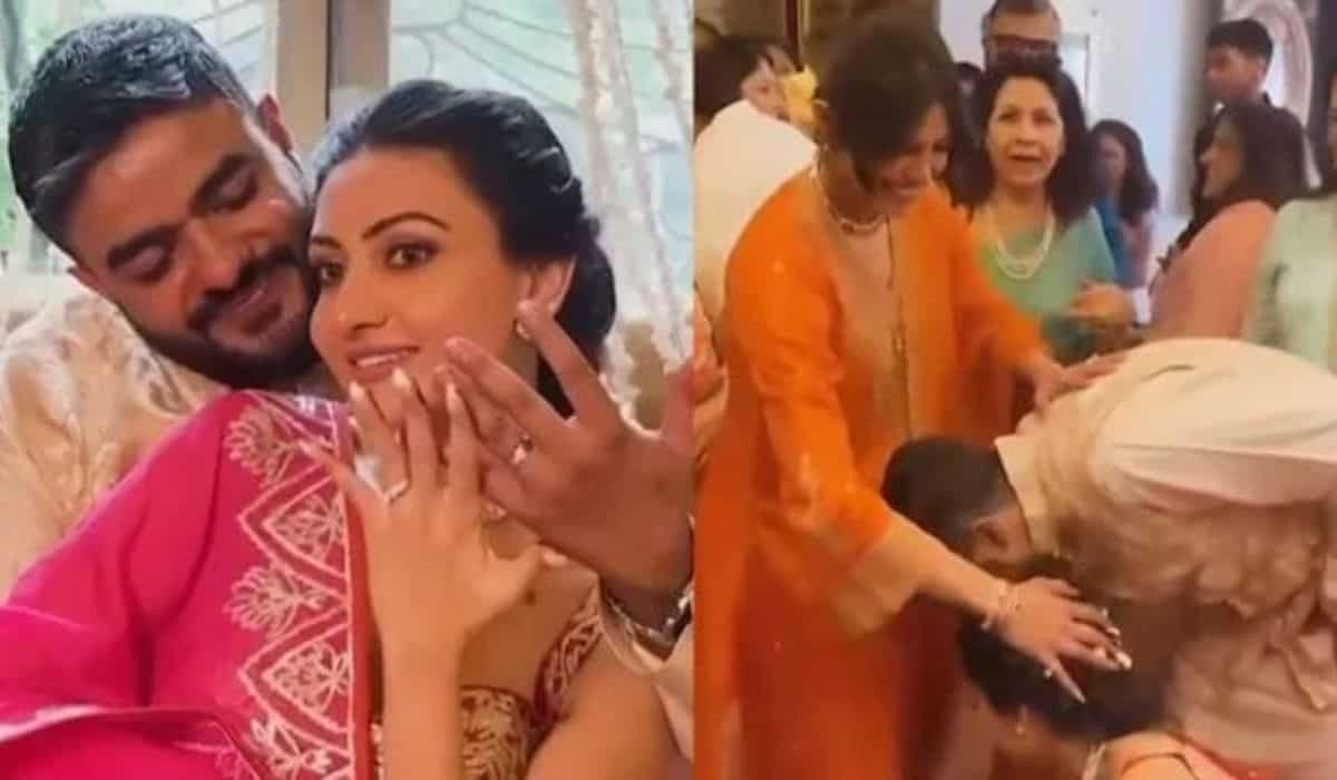 Priyanka Chopra blesses brother Siddharth and sister-in-law Neelam as they touch her feet at wedding festivities | Watch video