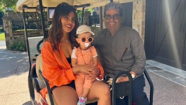 Khufiya director Vishal Bhardwaj pays a surprise visit to Priyanka Chopra in the US; enjoys a fun-filled buggy ride with Malti Marie