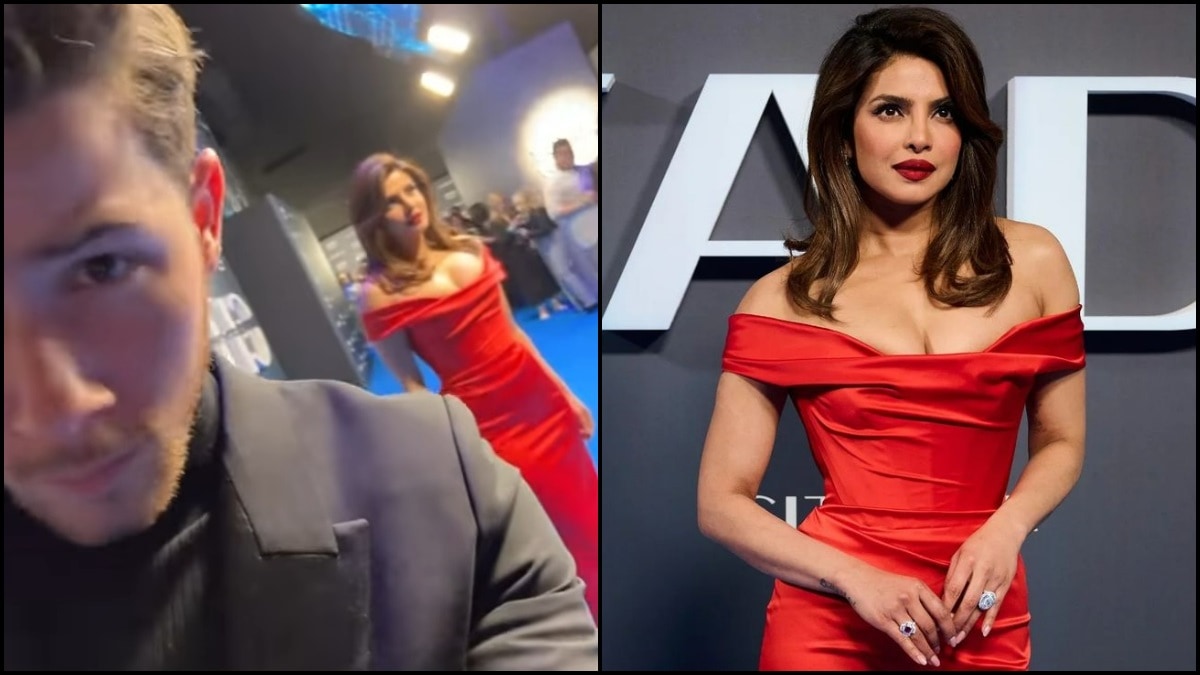 Citadel London premiere: Priyanka Chopra's 'red dress' makes Nick Jonas go weak in the knees