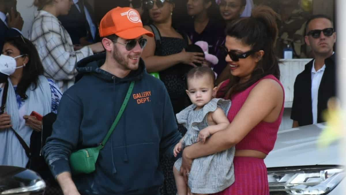 Photos: Priyanka Chopra and Nick Jonas bring daughter Malti Marie to ...