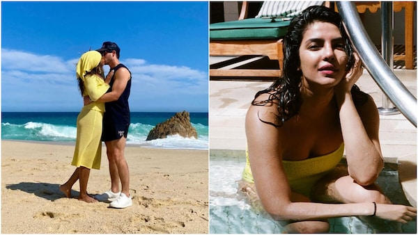 Nick Jonas' birthday wish for Priyanka Chopra comes with kisses and romantic pictures | Check out his adorable post