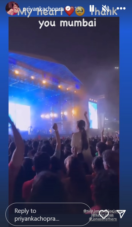 Priyanka Chopra's Instagram story